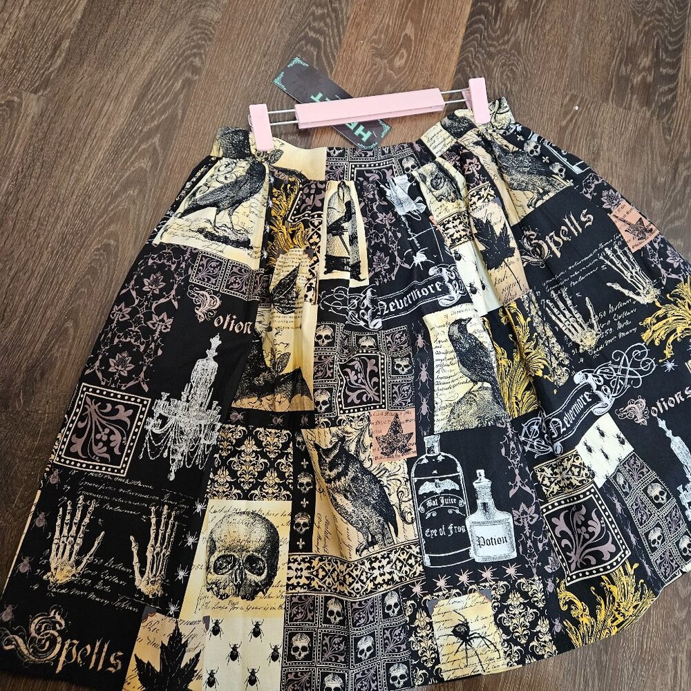 Edgar Allen Poe Skirt BNWT